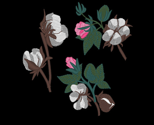 Cotton and Rose Branch wreath – Instant Download | Artapli