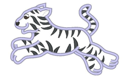 Zebra, Giraffe, Elephant, Tiger and Lion – Sizes 4" 5" 6" 7" 10" Digital Embroidery File | Artapli