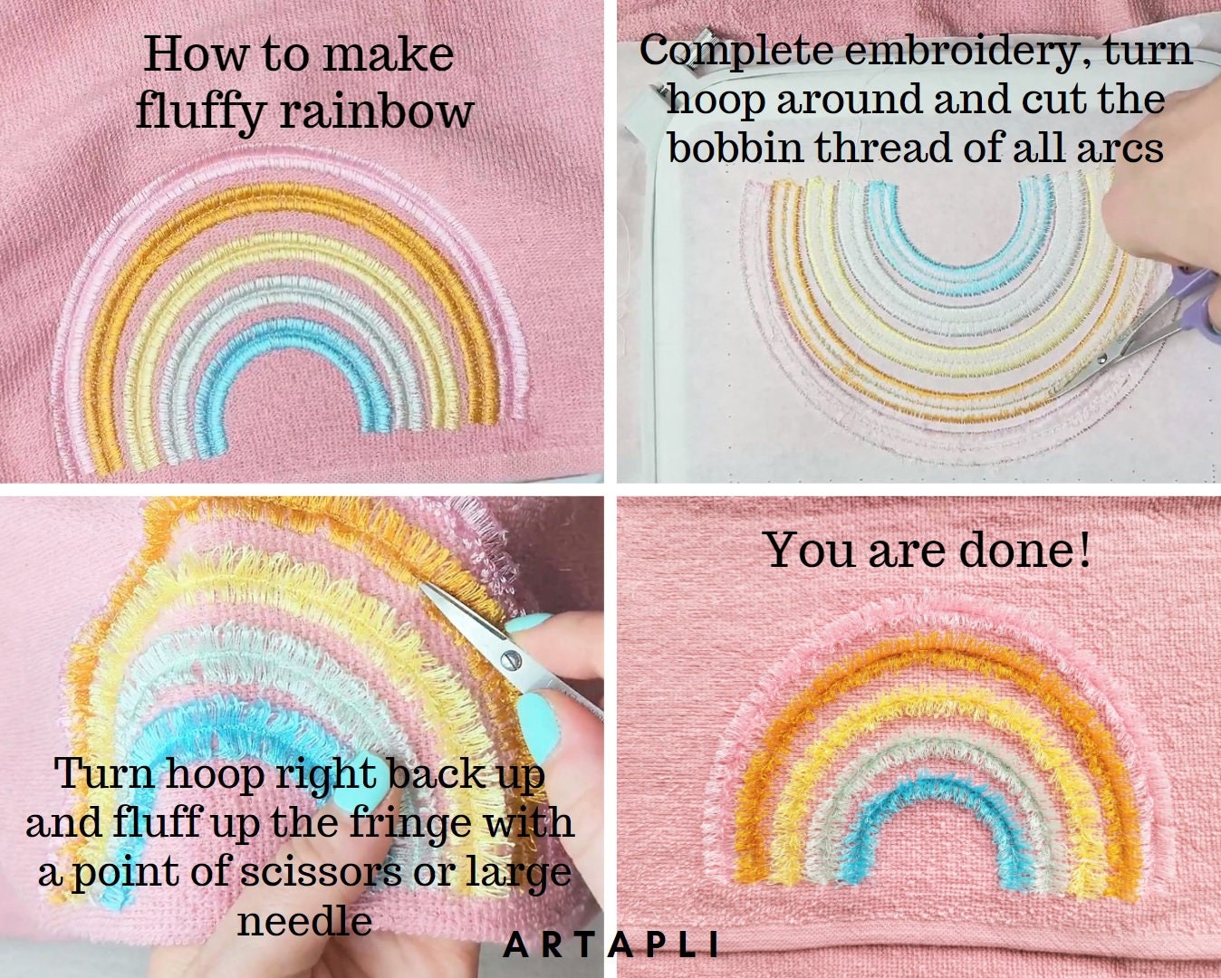 Fringed Rainbow with Heart