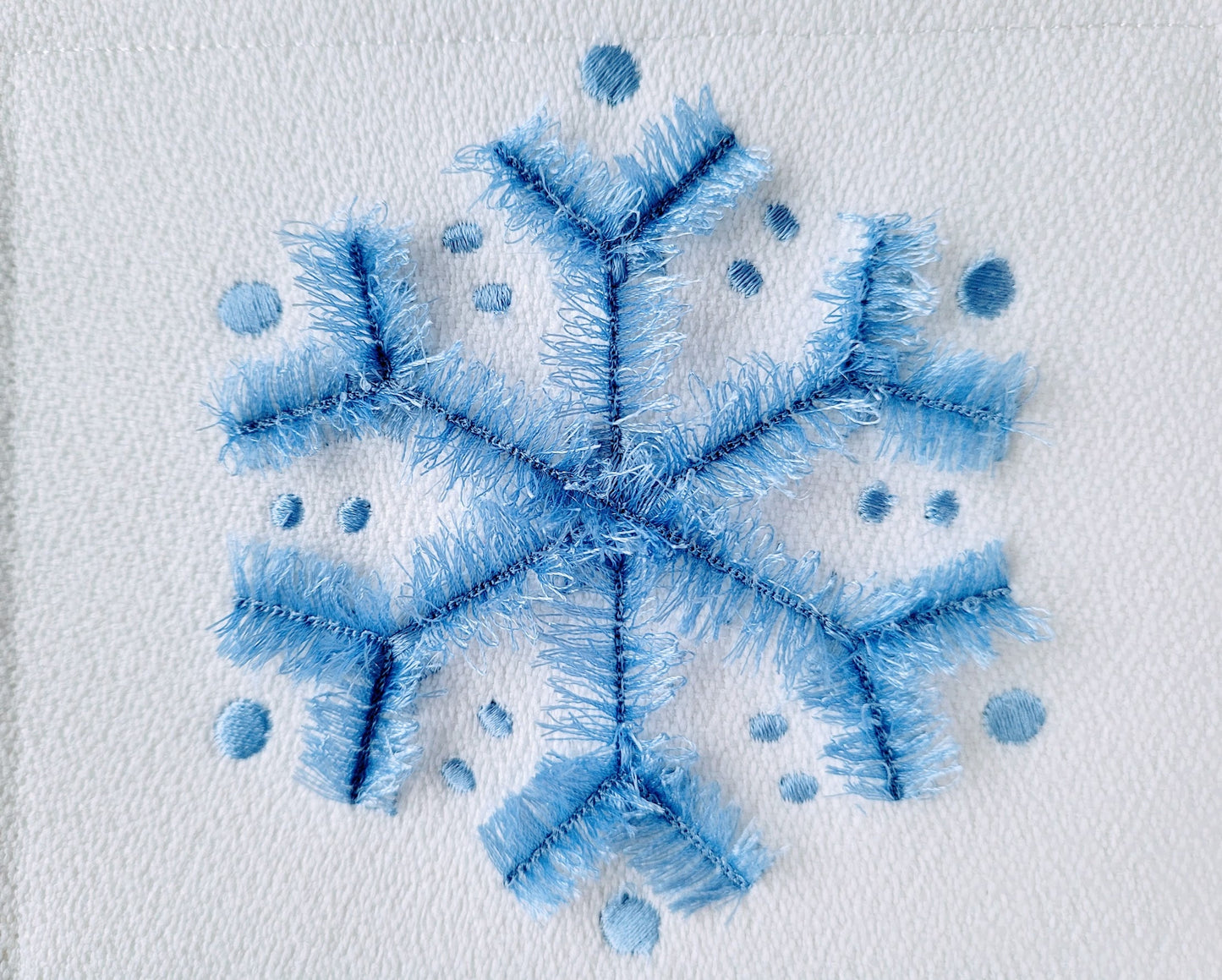 Fringed Fluffy Snowflakes 6 Different Christmas Snowflake Designs Spruce Machine Embroidery Design