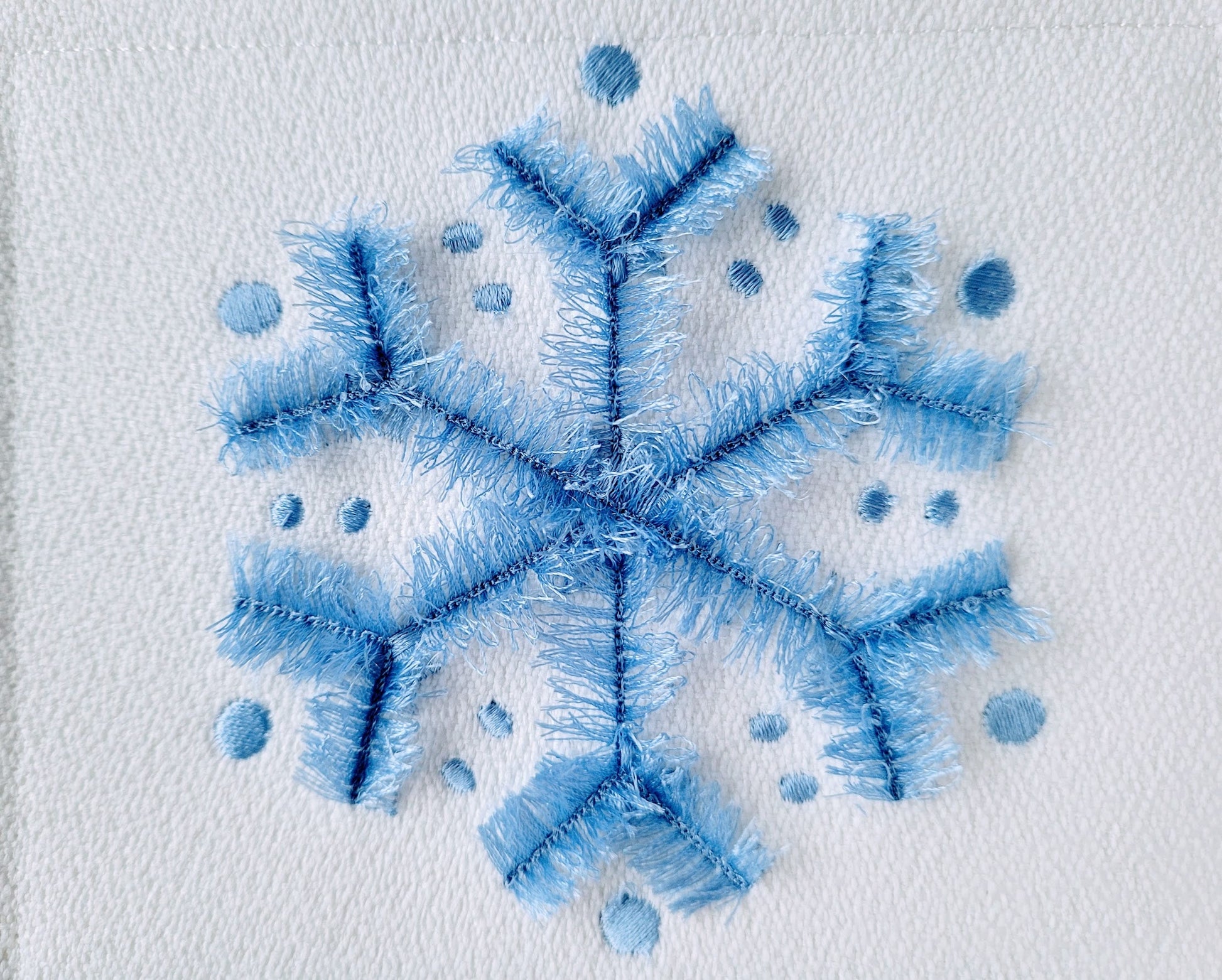 Fringed Fluffy Snowflakes 6 Different Christmas Snowflake Designs Spruce Machine Embroidery Design