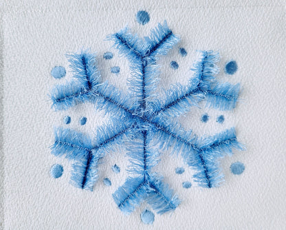 Fringed Fluffy Snowflakes 6 Different Christmas Snowflake Designs Spruce Machine Embroidery Design