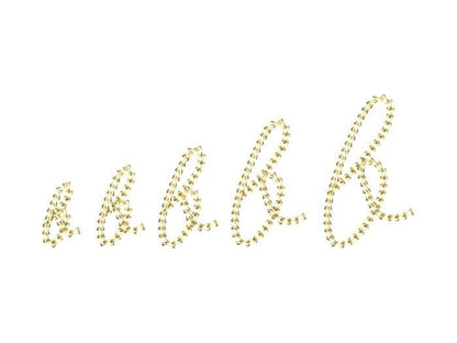 Light Chain Handwritten Font – Alphabet machine embroidery design by Artapli