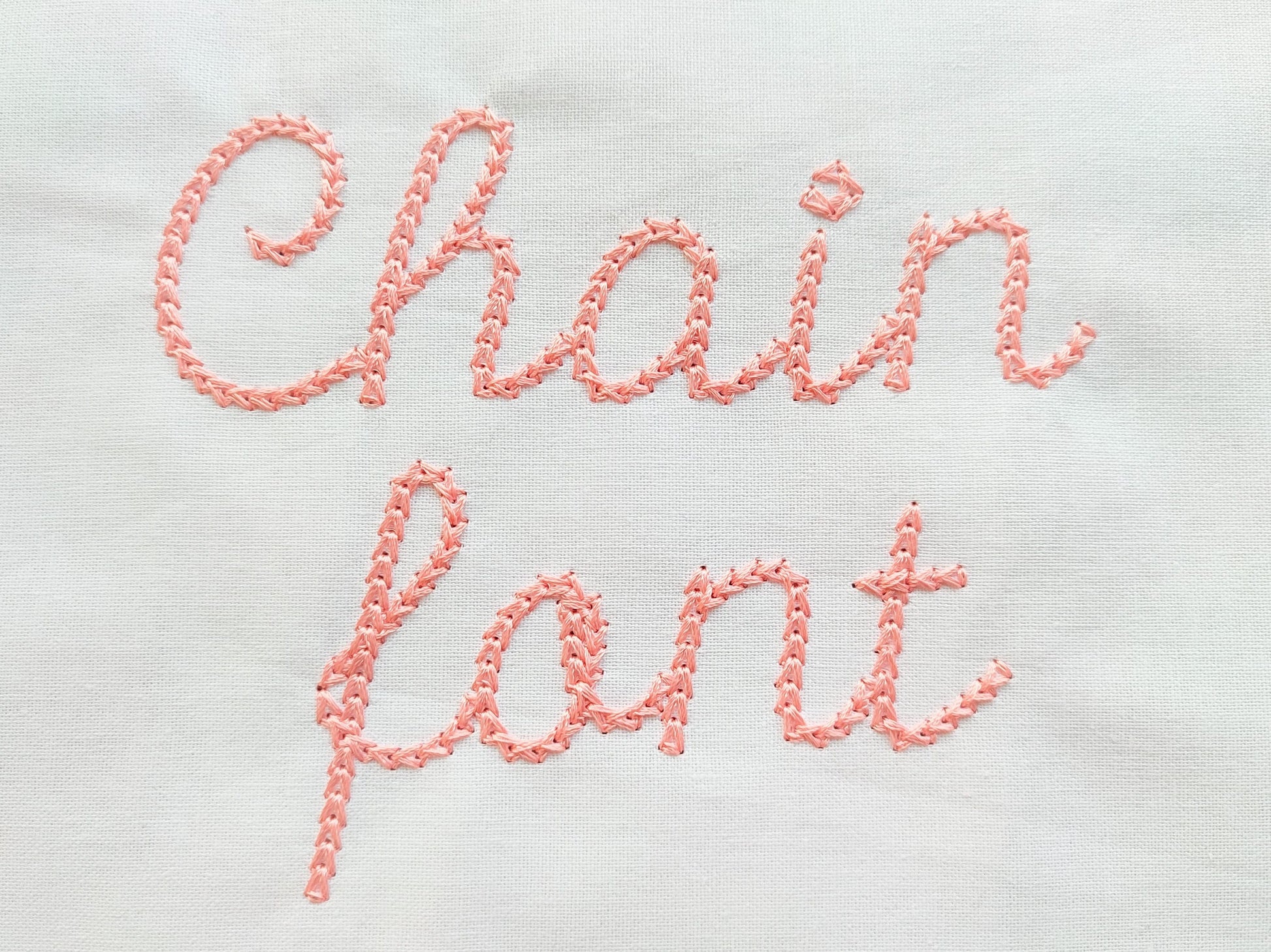 Light Chain Handwritten Font – Embroidery 1" 1.3" 1.6" 2" 2.5" 4" | BX PES DST JEF | Artapli
