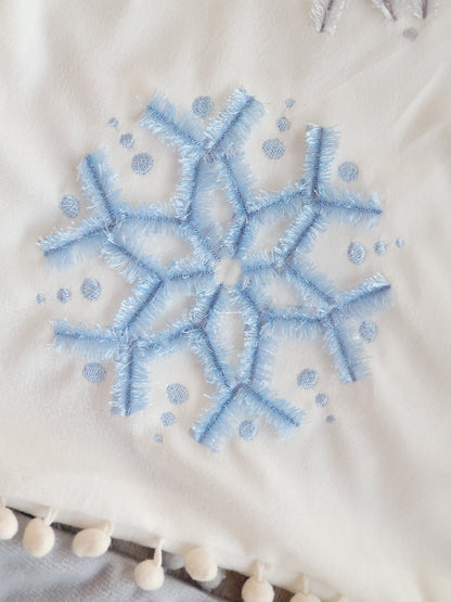 Fringed Fluffy Snowflakes 6 Different Christmas Snowflake Designs Spruce Machine Embroidery Design