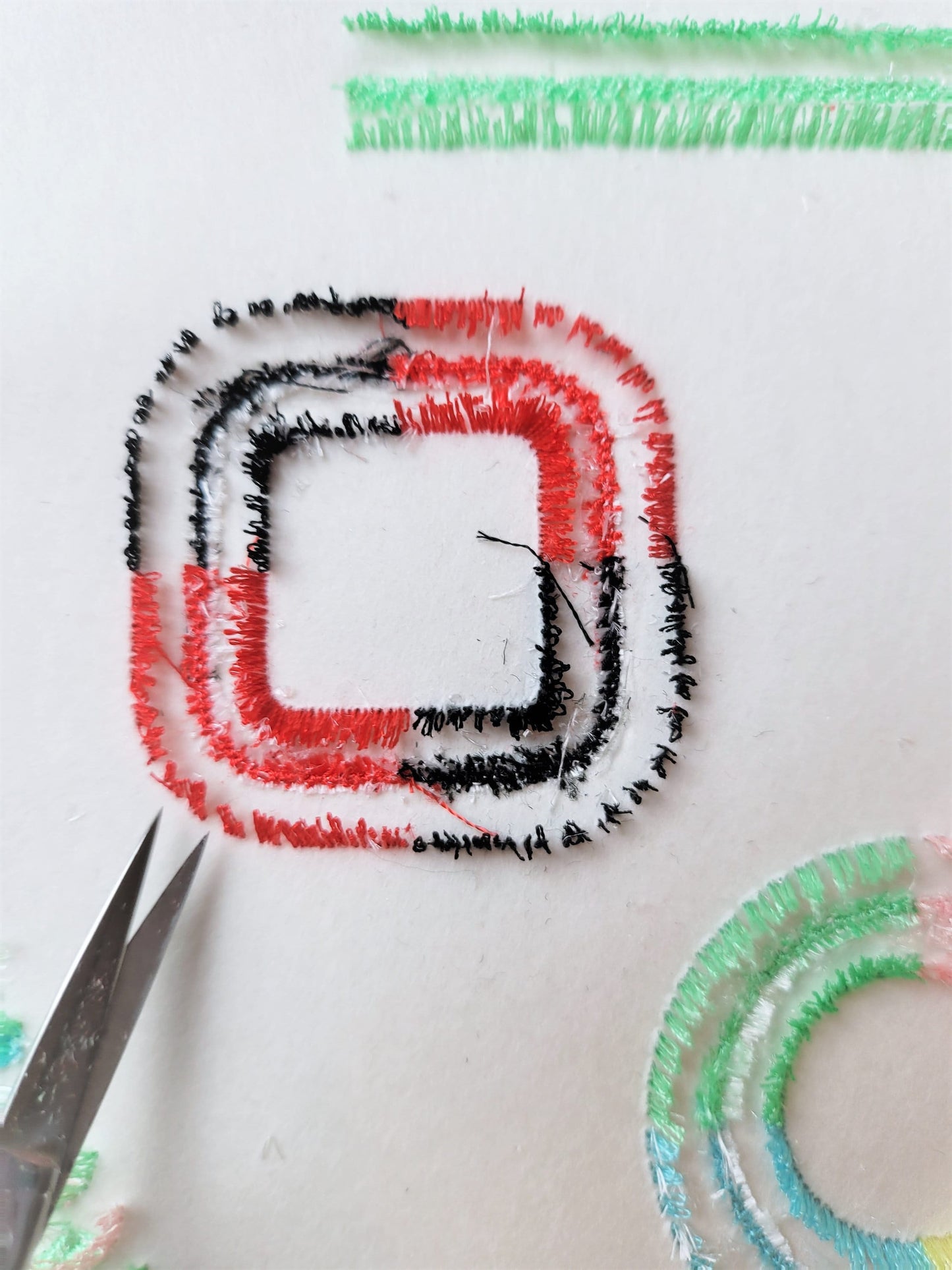 Key fob snap tab fluffy A-Z – Keychain machine embroidery pattern by Artapli
