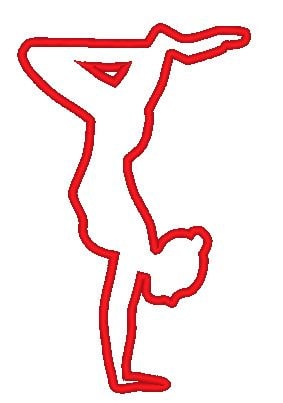 Dancing Girl Gymnast Set of 2 – Instant Download | Artapli