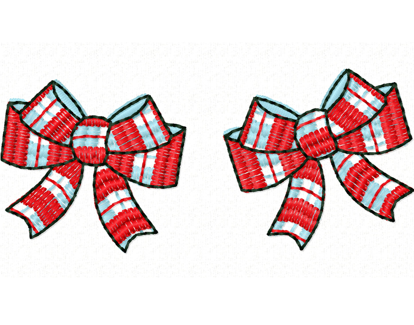 Mini small gingham tartan monogram Bow bows  machine embroidery designs kids baby girl girly pretty little bow  Christmas embroidery