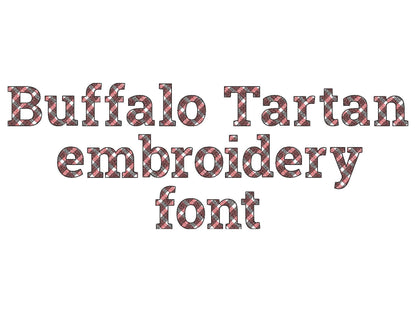 Mini Gingham Plaid Buffalo Font – Instant Download | Artapli