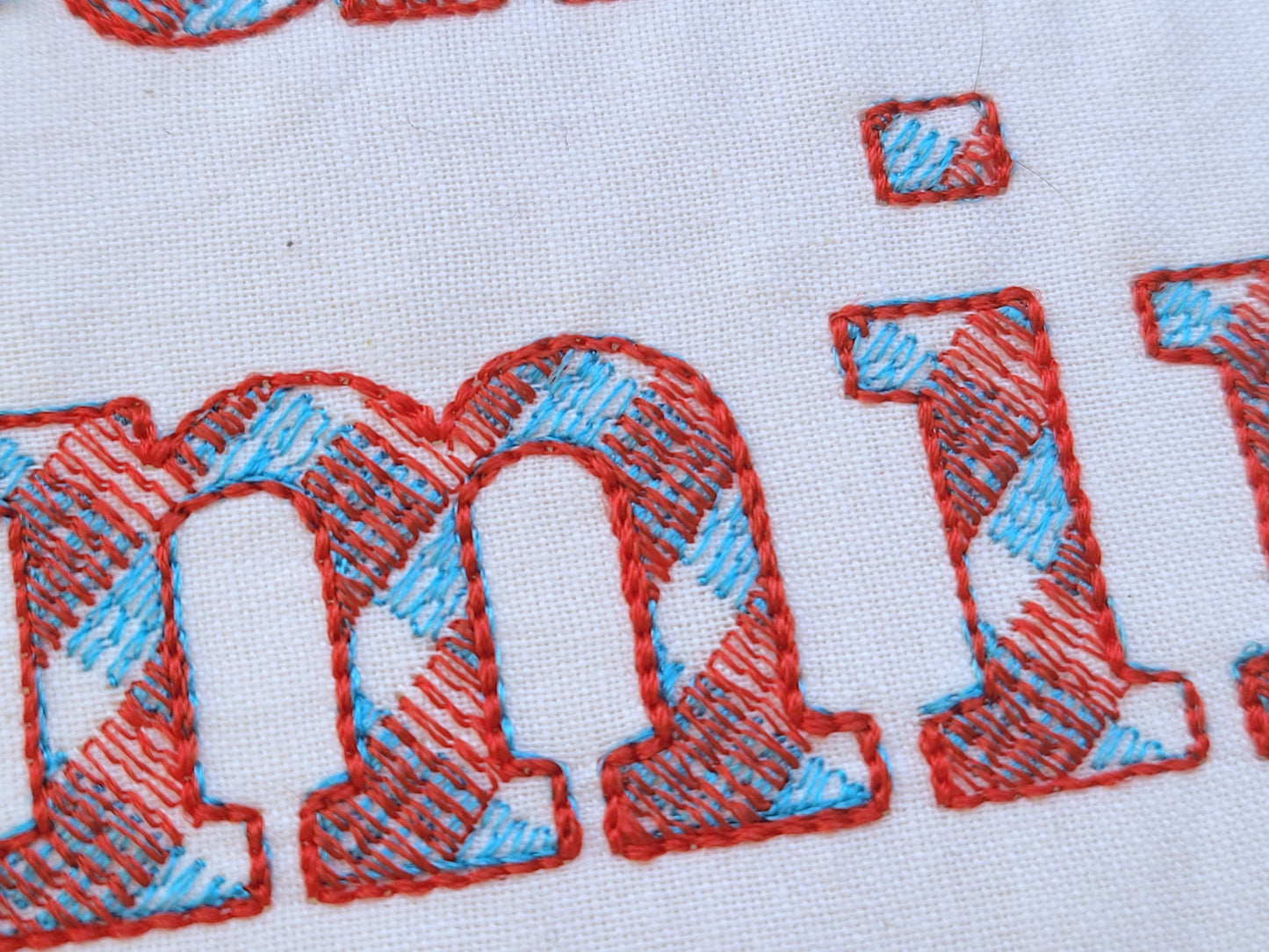 Mini Gingham Plaid Buffalo Font – Checked embroidery design by Artapli