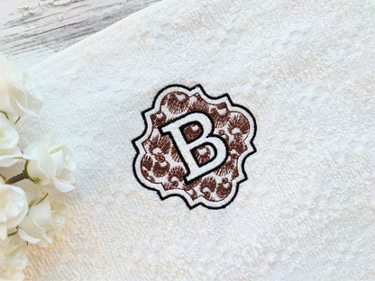 Embossed monogram with leopard spots – Embroidery Font 3" 3.5" 4" 5" 6" 7" | BX PES DST JEF | Artapli