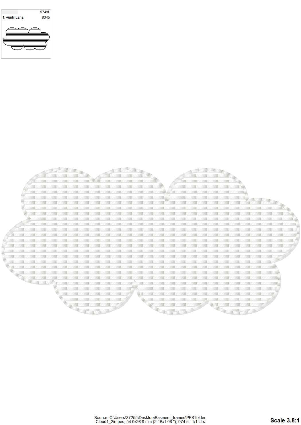 Helper Embossed cloud for terry towel – Instant Download | Artapli