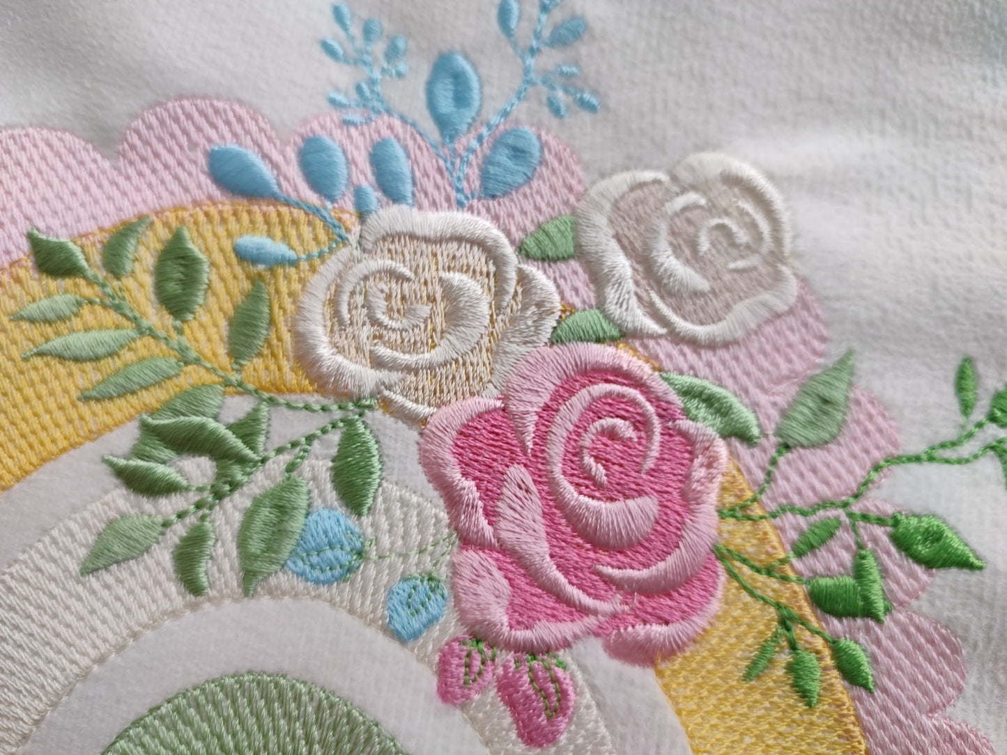 Floral light stitch Rainbow – Instant Download | Artapli