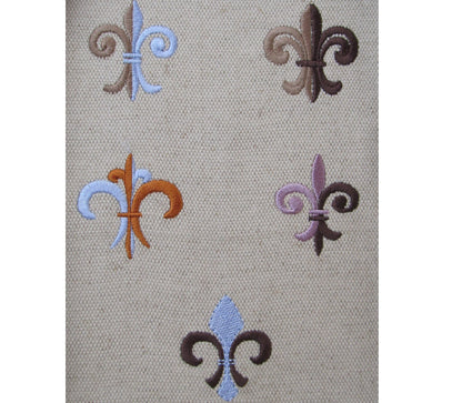 Fleur de Lis  Set of 5 types mini machine embroidery designs
