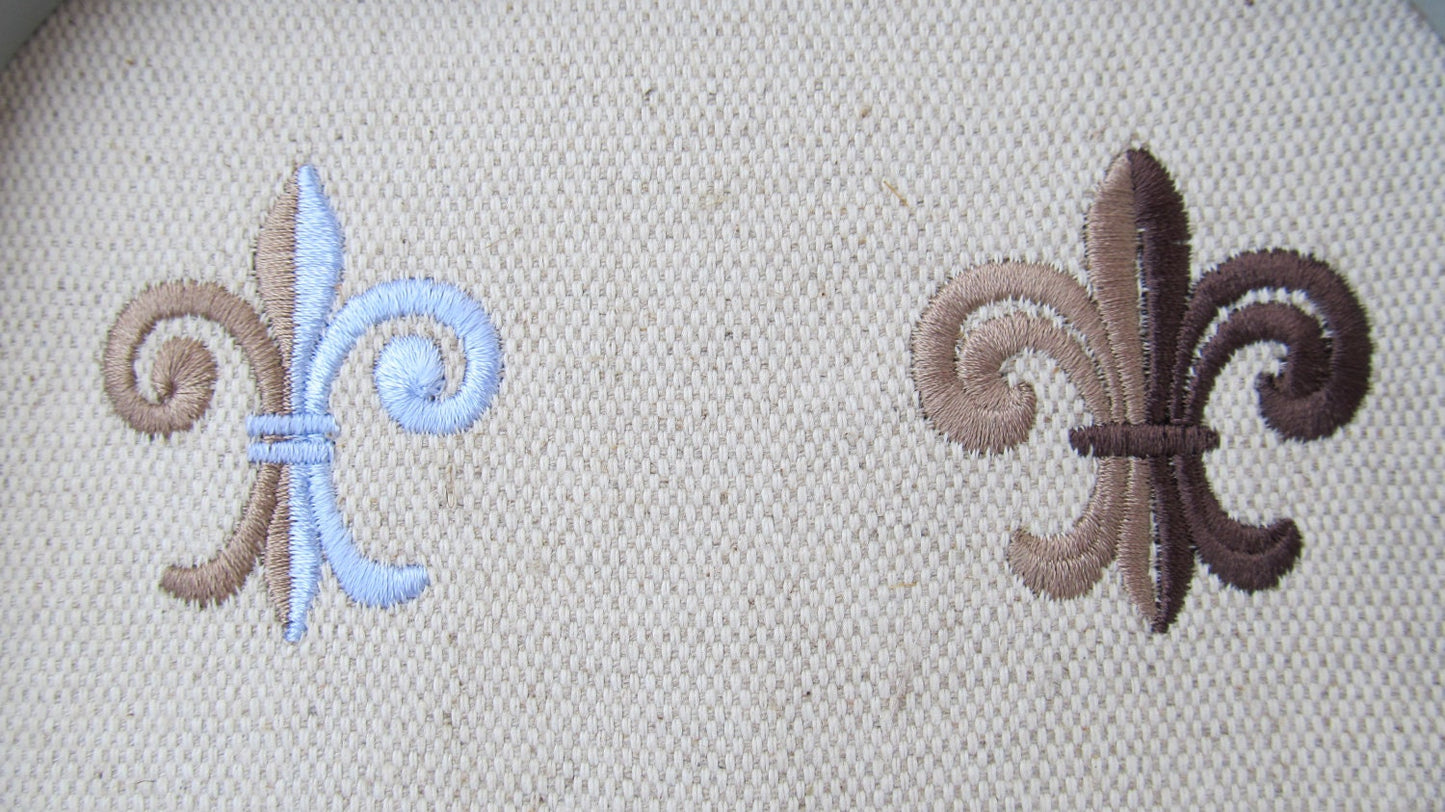 Fleur de Lis  Set of 5 types mini machine embroidery designs