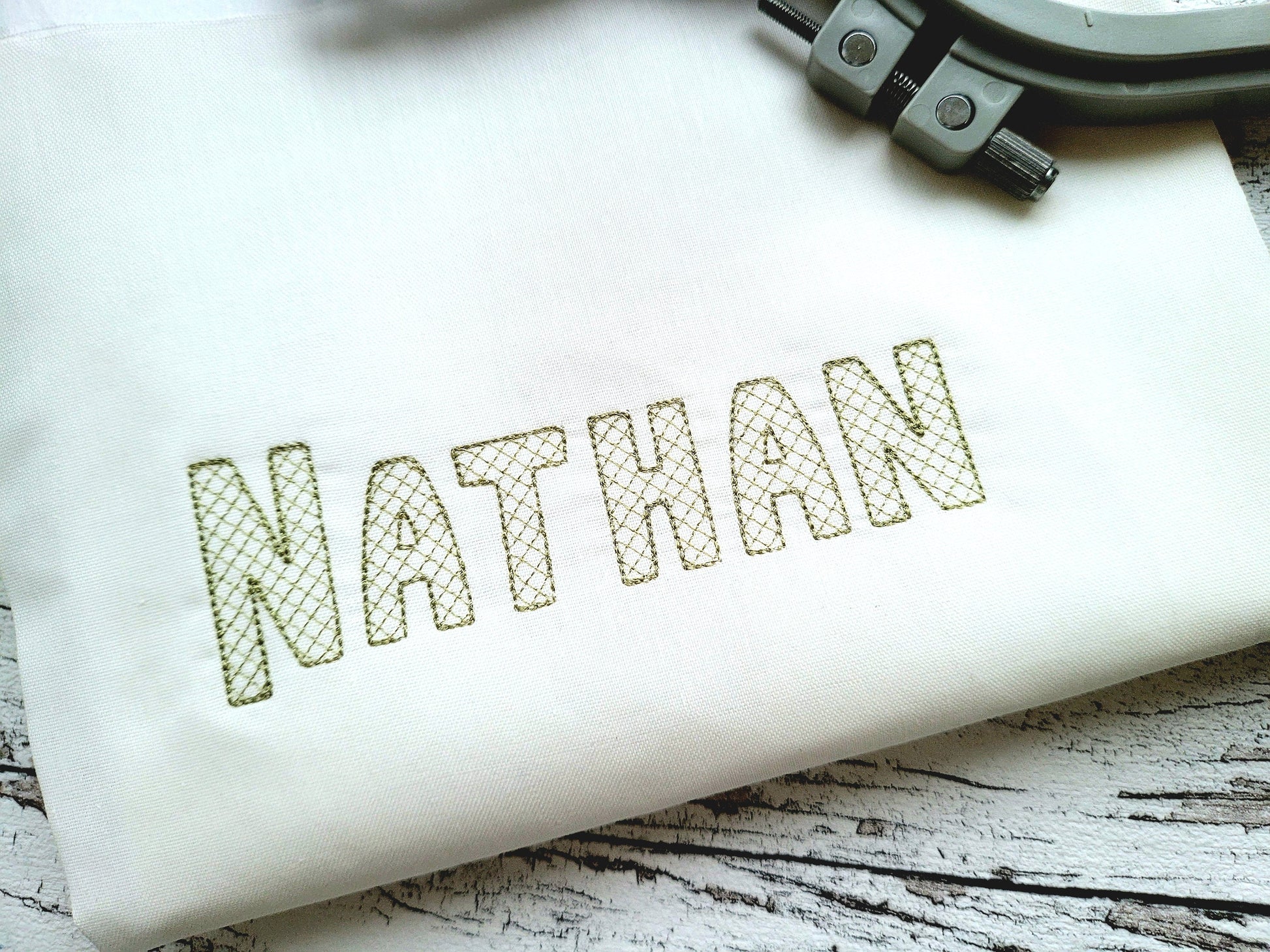 Quick light stitch Checked FONT machine embroidery designs alphabet letters playful kids girl boy name monogram