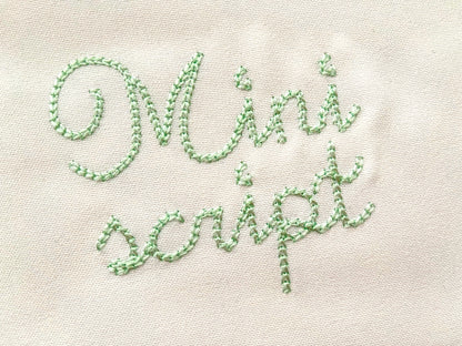 light stitch Chain Font – Embroidery 1.1" 1.3" 1.5" 2" 2.5" 3" | BX PES DST JEF | Artapli