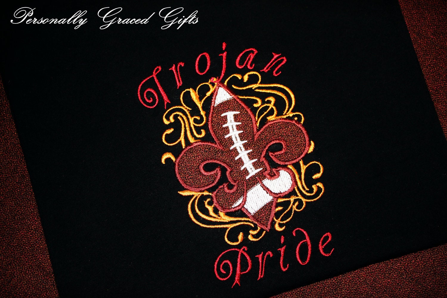 Football Fleur De Lis Applique – Instant Download | Artapli
