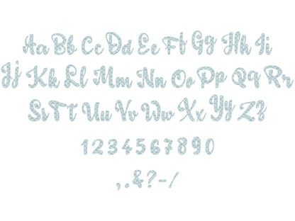 SET of 4 Fonts Mermaid, Hearts, Scallop and Polka Dot Alphabet Letters Kids Font Machine Embroidery Designs