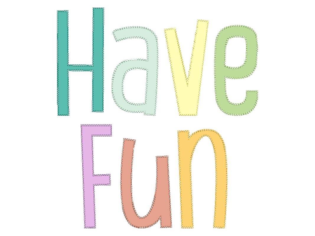 Tall raggedy edge applique Font – Embroidery 2.6" 3.3" 3.7" 4.4" 5.5" 4" | BX PES DST JEF | Artapli