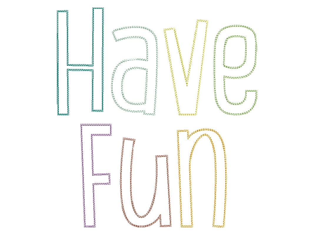 Tall raggedy edge applique Font – Instant Download | Artapli