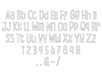 Tall raggedy edge applique Font – Alphabet machine embroidery design by Artapli