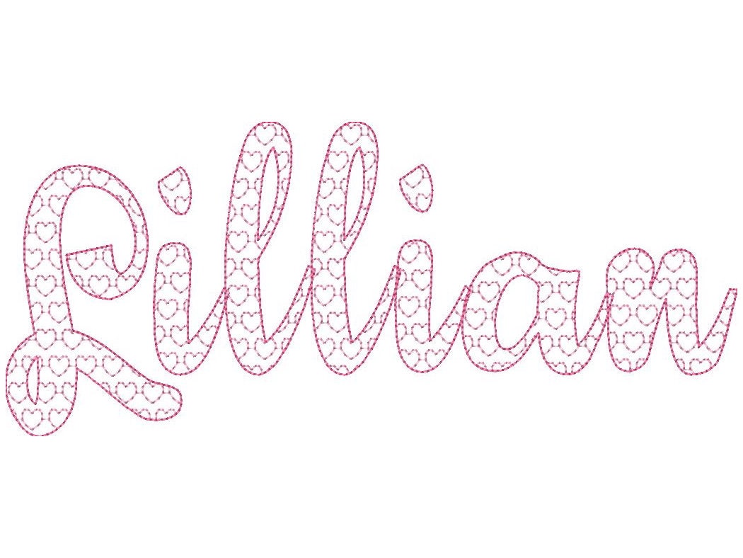 Heart Patterned Font – Instant Download | Artapli
