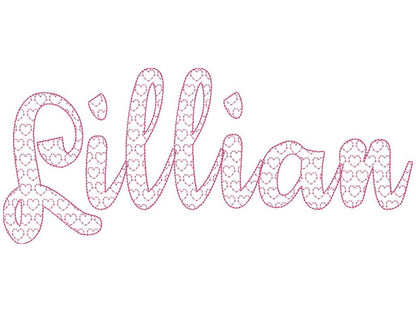 Heart Patterned Font – Instant Download | Artapli