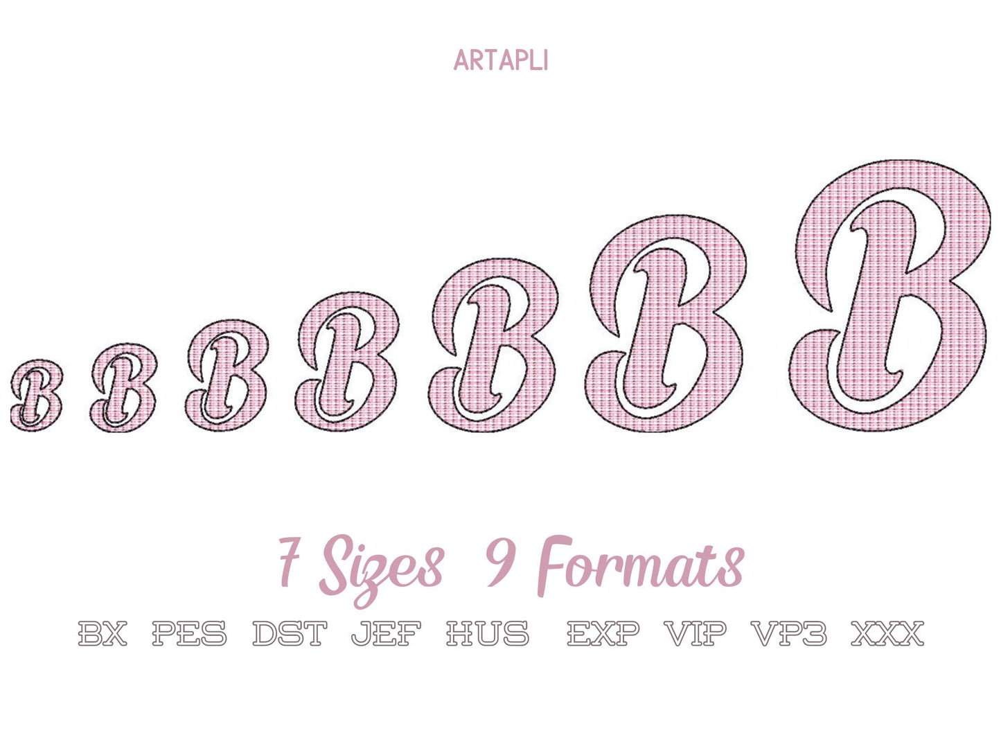 Quick light Font – Bx embroidery design by Artapli