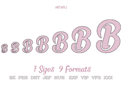 Quick light Font – Bx embroidery design by Artapli