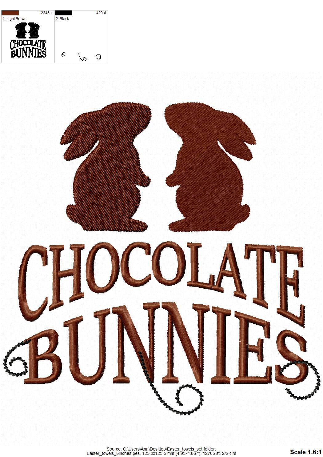 Easter Bunny Cottontail Set of 6