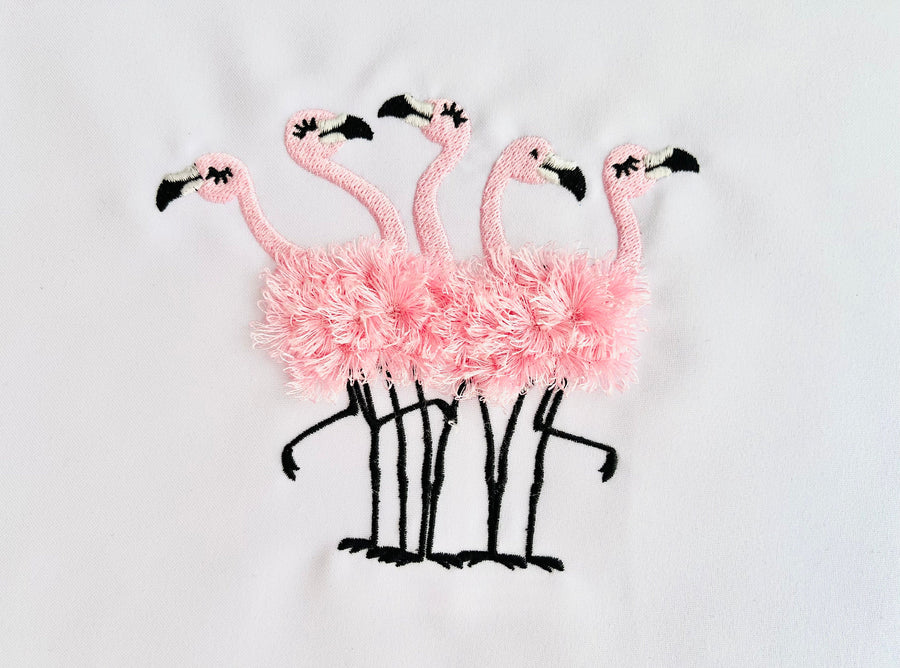 5 Fringed Fluffy Flamingo - image 1