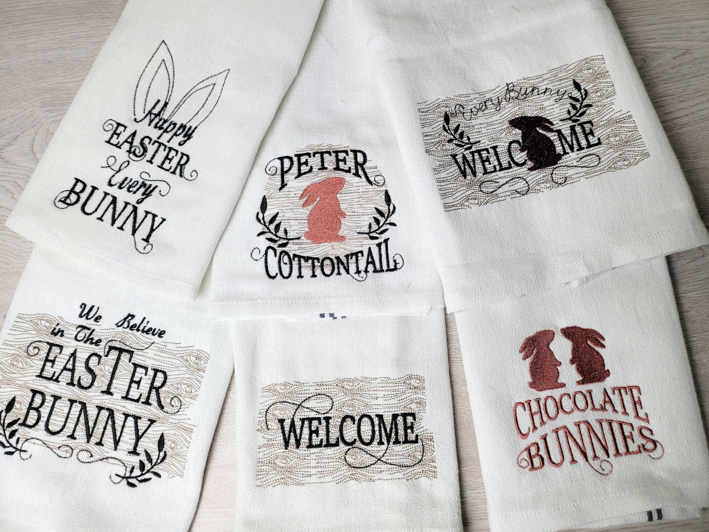 Easter Bunny Cottontail Set of 6