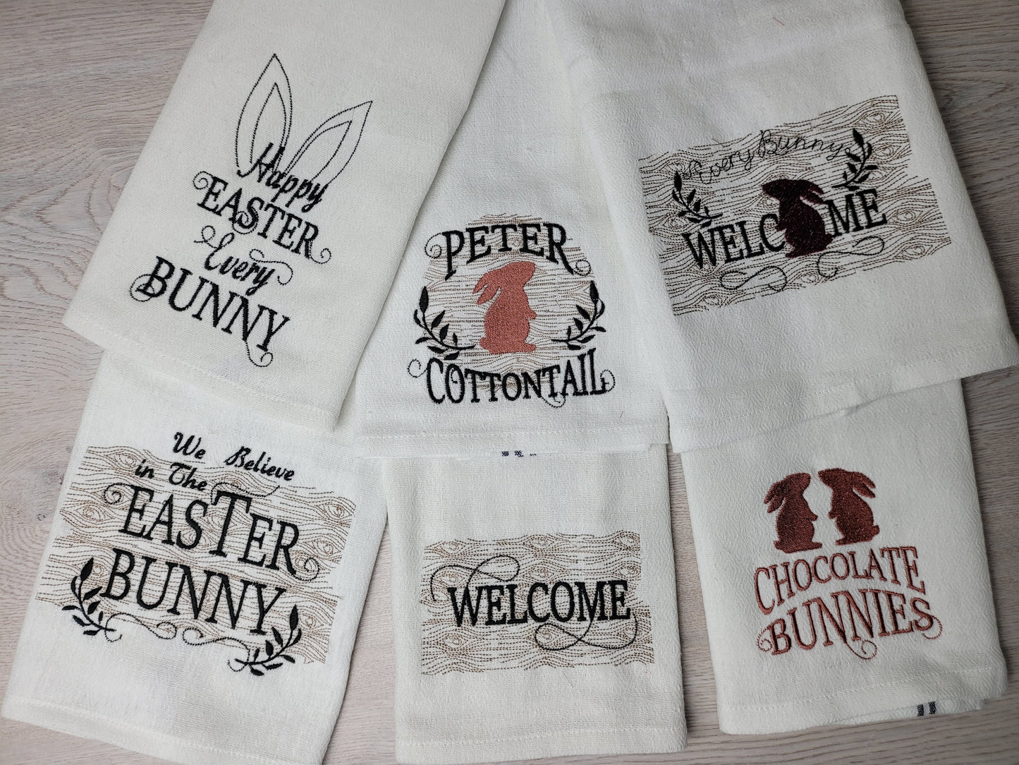 Easter Bunny Cottontail Set of 6