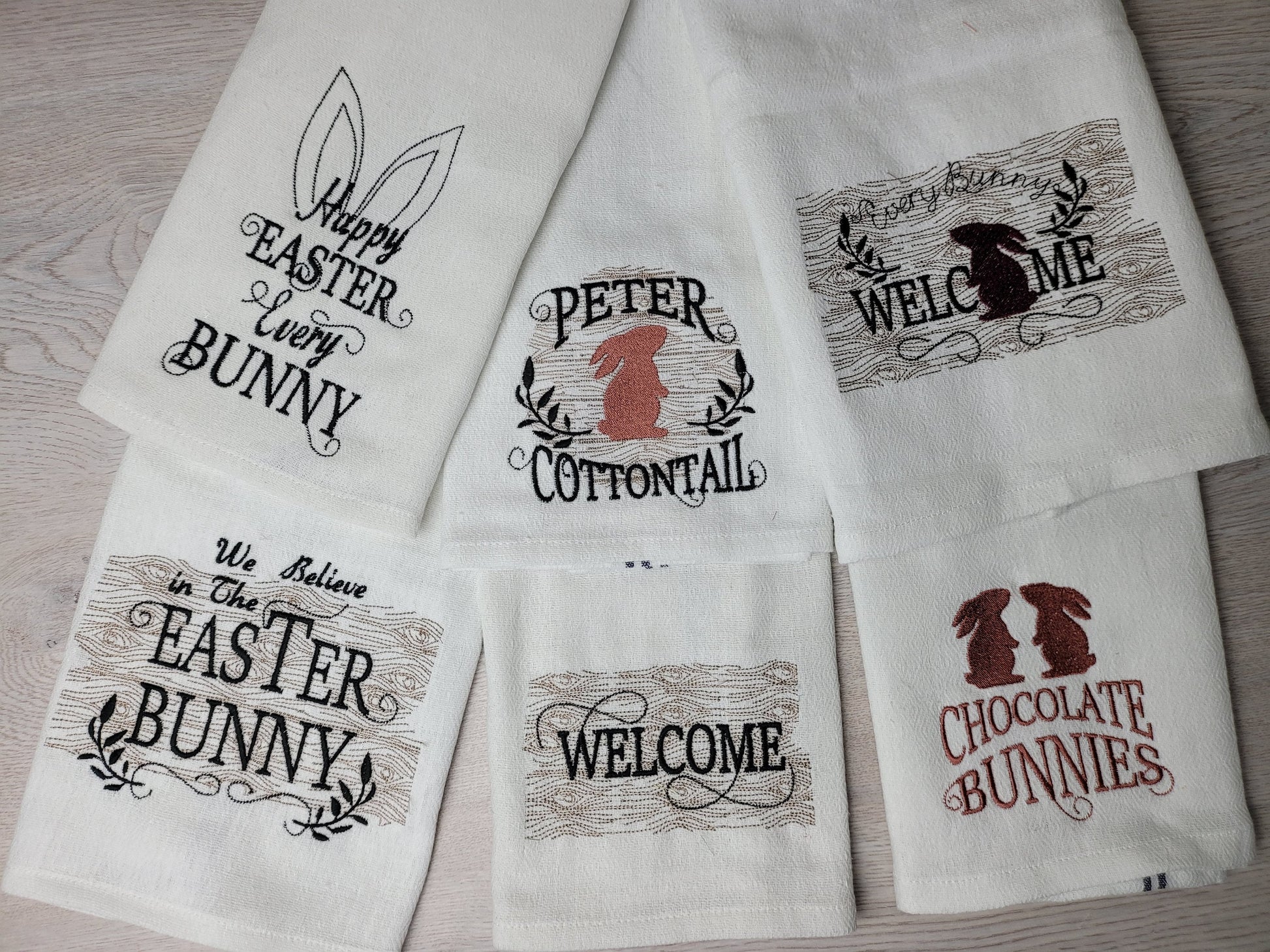 Easter Bunny Cottontail Set of 6