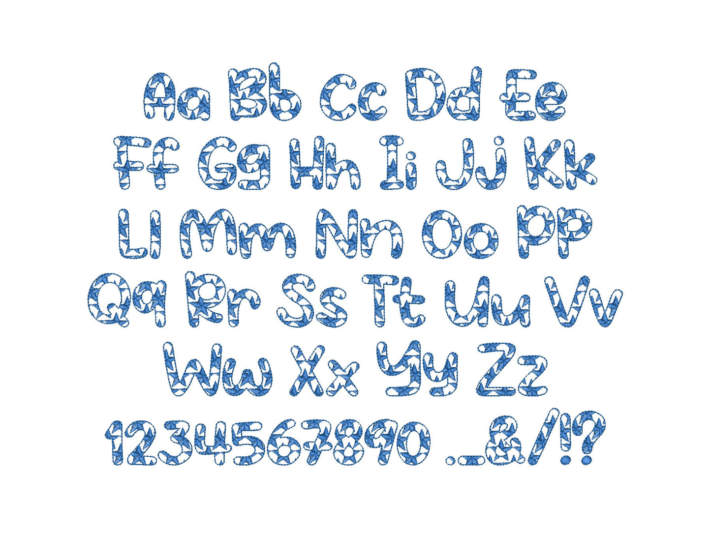 Patriotic Stars and Stripes Fonts 2 types – Instant Download | Artapli