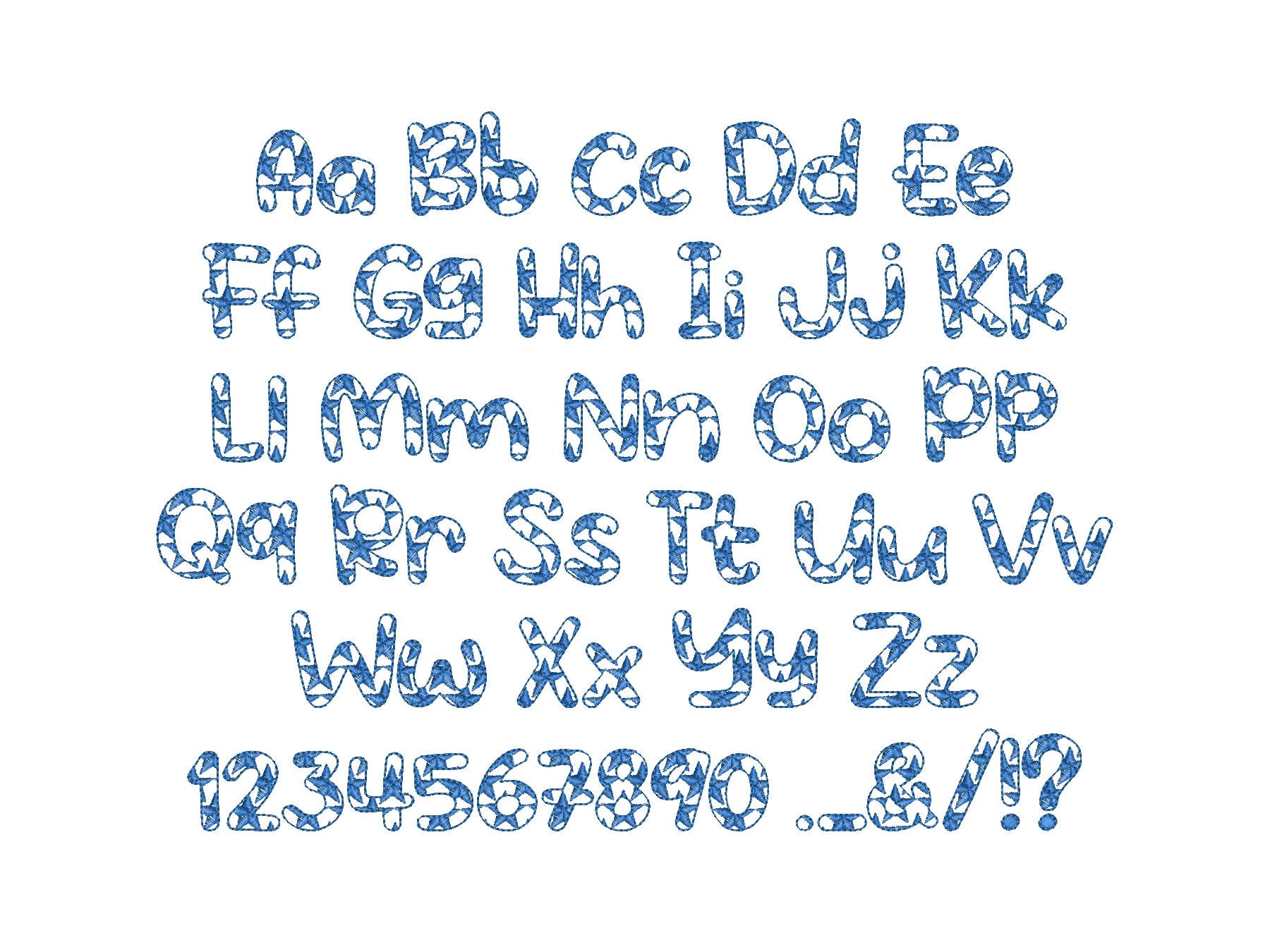 Patriotic Stars and Stripes Fonts 2 types – Instant Download | Artapli