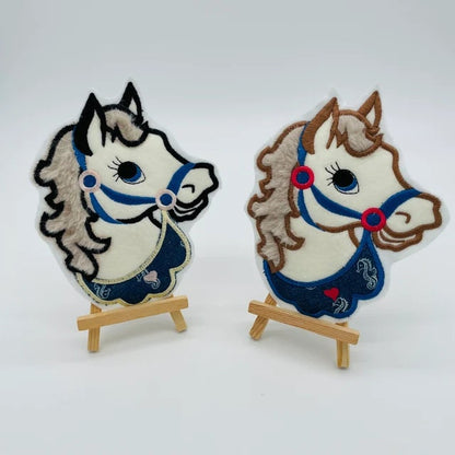 Pretty Horse Applique kids girls machine embroidery designs