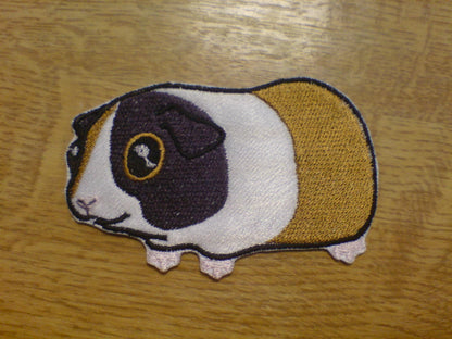 Guinea Pig fill stitch and applique machine embroidery designs little Pig Piggie pet animal