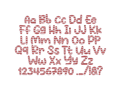 Patriotic Stars and Stripes Fonts – Sizes 1.2" 1.5" 1.8" 2.2" 2.6" 3.2" BX Digital Font File | Artapli