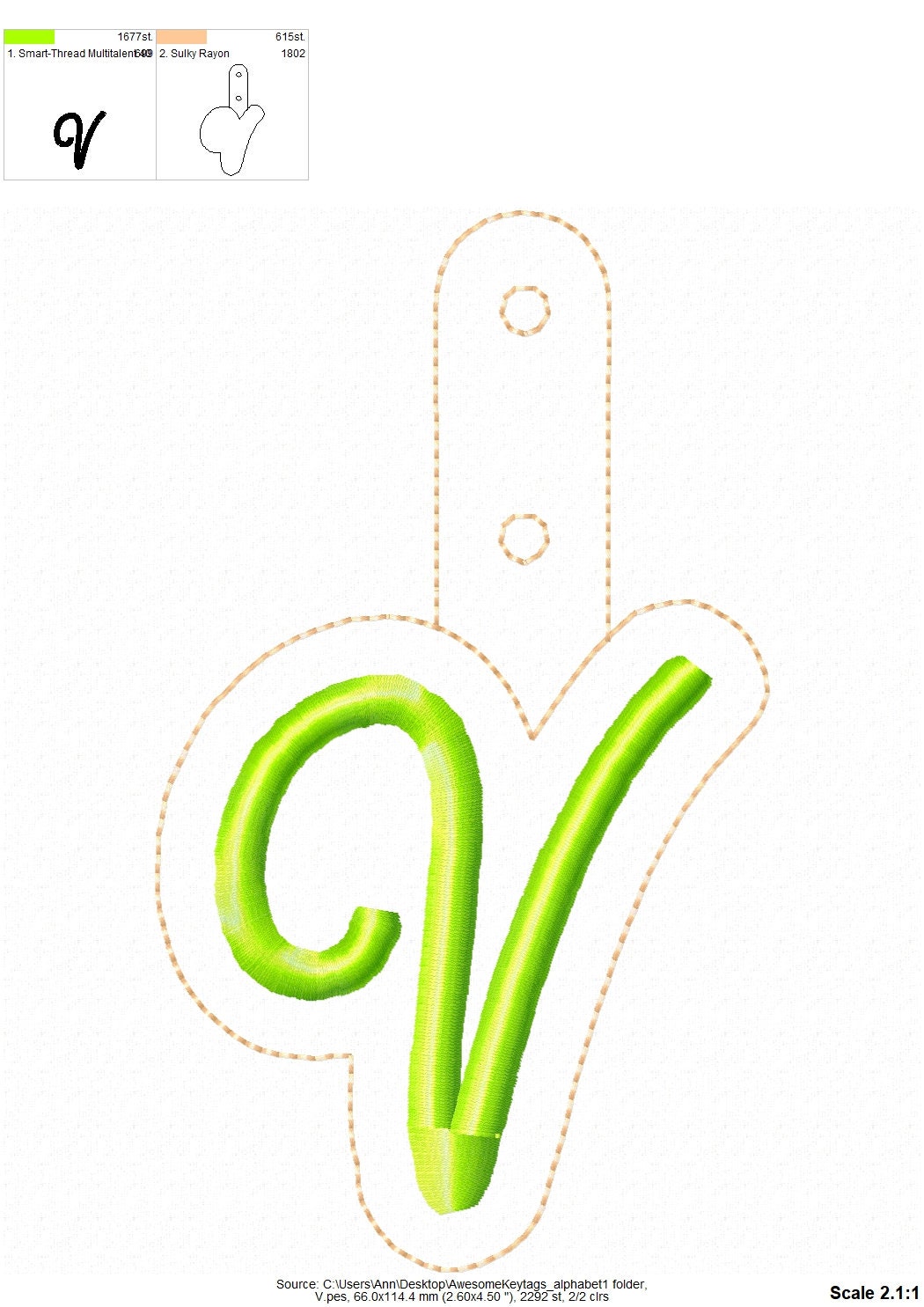 Key fob snap tab Monogram script initial letters from A up to Z in the hoop ITH keyfob bag tag keychain machine embroidery designs