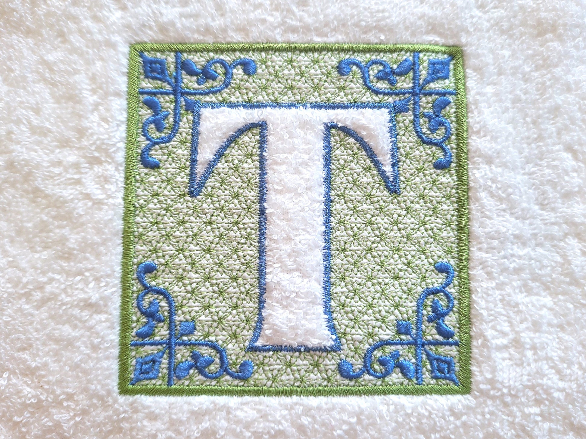 Chinoiseries Embossed Monogram – Embroidery Font 4" 4.5" 5" 5.5" 7" | BX PES DST JEF | Artapli