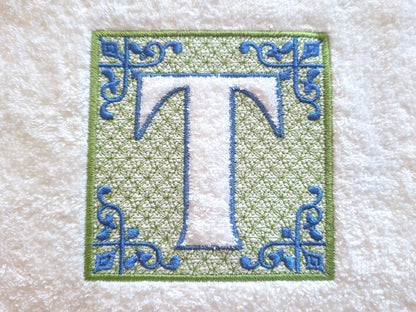 Chinoiseries Embossed Monogram – Embroidery Font 4" 4.5" 5" 5.5" 7" | BX PES DST JEF | Artapli