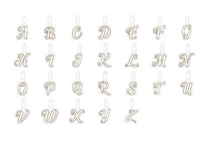 Puffy Foam Monogram Keychain – Alphabet embroidery design by Artapli