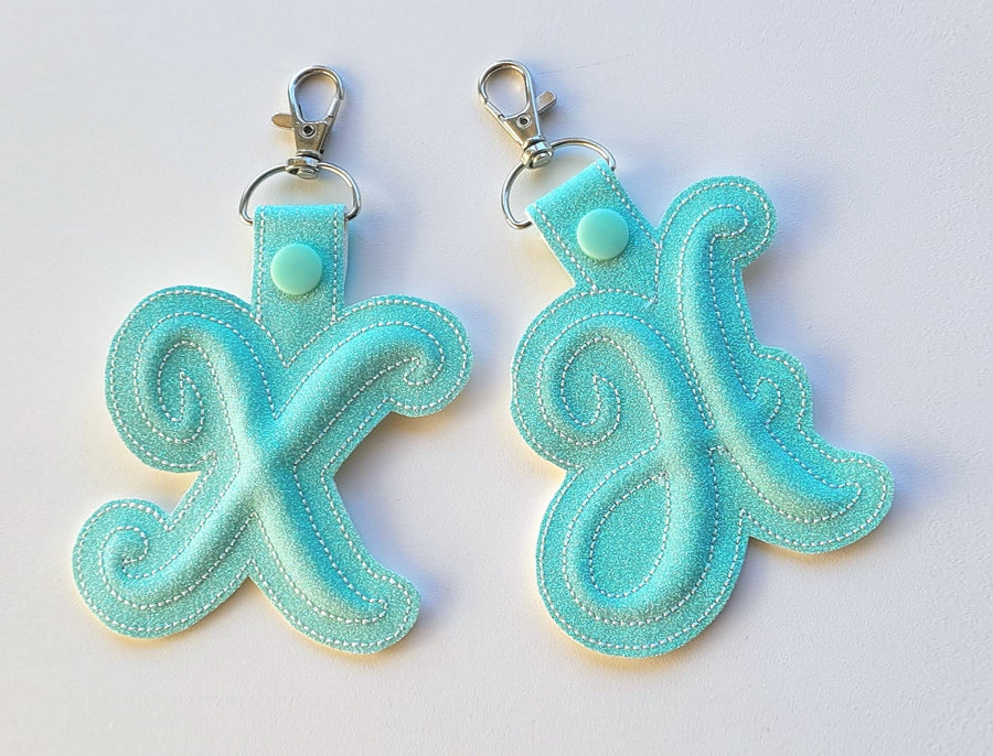 Puffy Foam Monogram Keychain – Embroidery Font 3.5" 5" 7" | BX PES DST JEF | Artapli