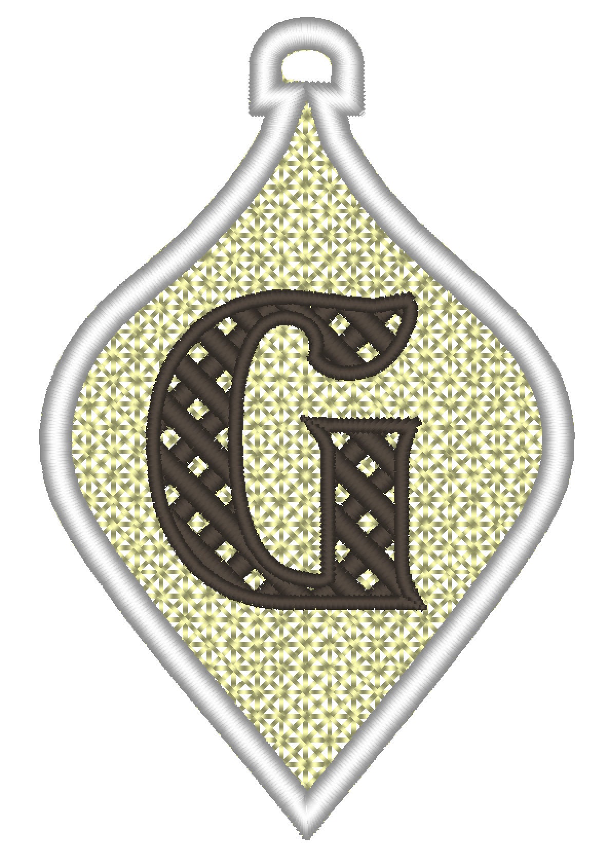 Christmas Alphabet monogram Ornaments and unique hanger bow ribbon FSL free standing lace SET Snowflake machine embroidery designs classic