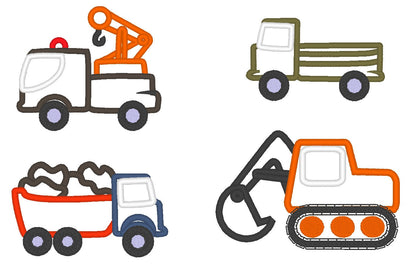 Construction Equipment Set of 4