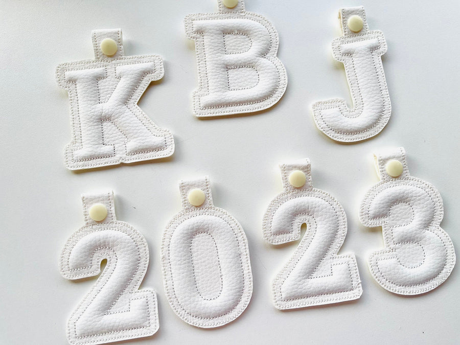 Puffy Foam Monogram Keychain – Embroidery Font 3.5" 5" 7" | BX PES DST JEF | Artapli