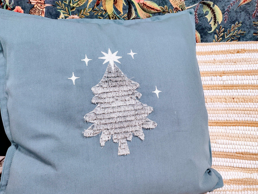 Sparkling Fringed Christmas Tree - image 1