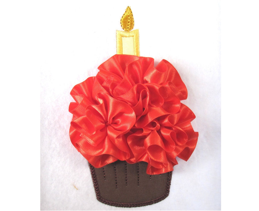 Birthday Cake with Ruffles Applique Machine - image 1